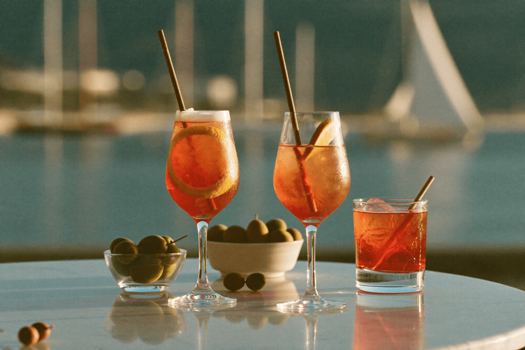 Golden hour cocktails