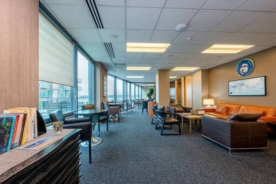 The World Trade Center member lounge in downtown Seattle